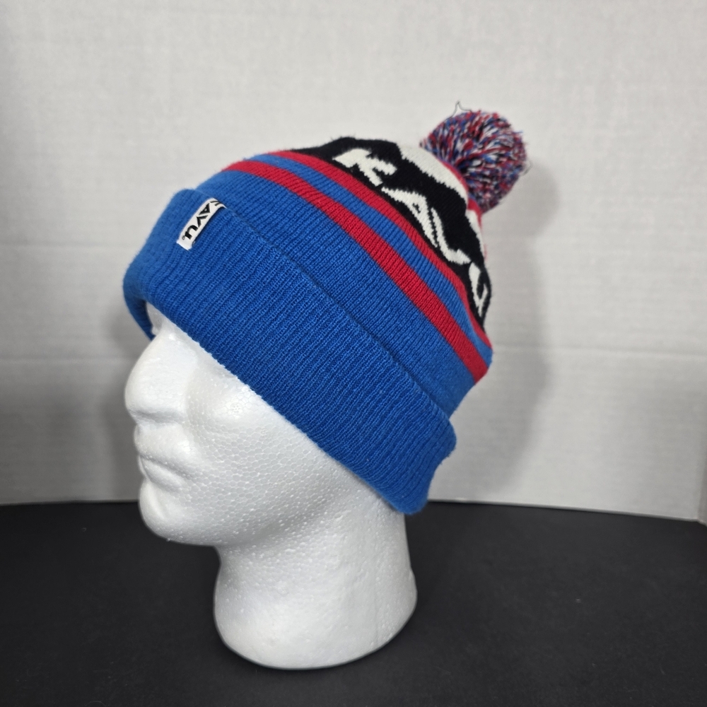 Kavu Beanie Toque Hat Blue Retro
